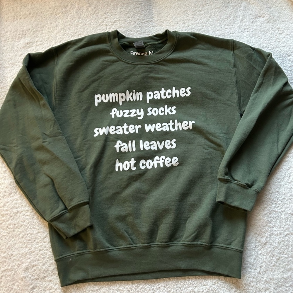 Olive Heavy Blend Sweatshirt